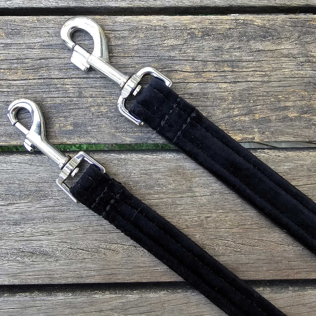 black velvet luxury dog lead leash hands free leash