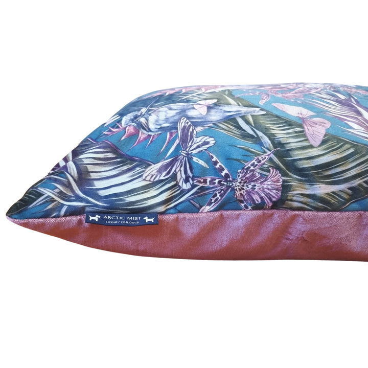 Tropical Lilac Velvet Bed- Medium
