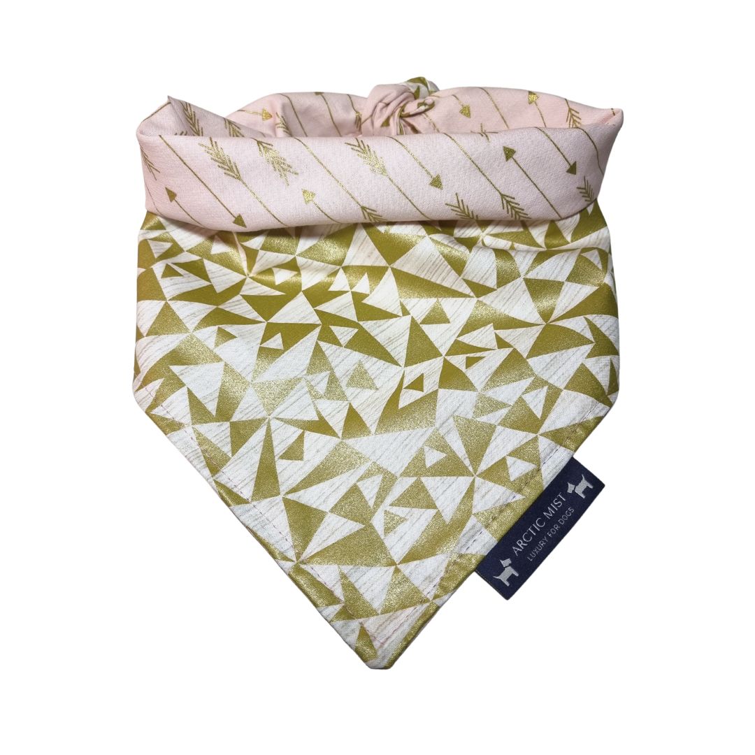 Gold Arrow Reversible Tie Up Bandana