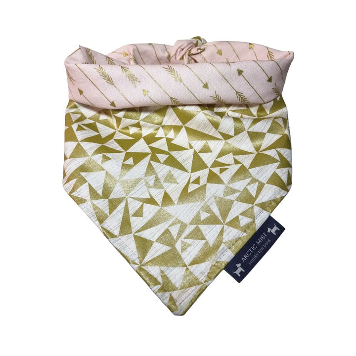 Gold Arrow Reversible Tie Up Bandana