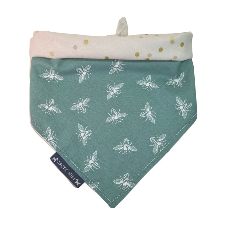 Green Bees Reversible Tie Up Bandana