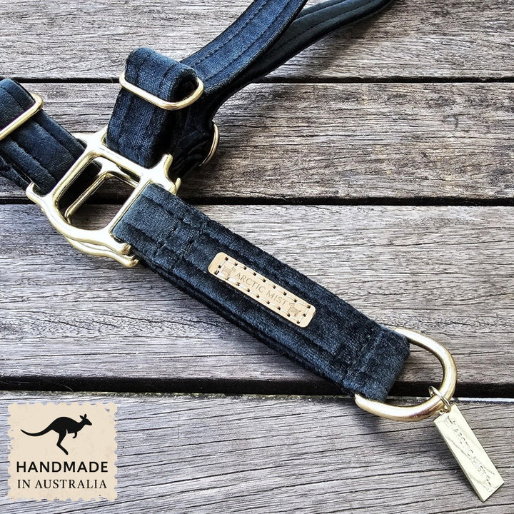 Black Luxury Velvet Harness