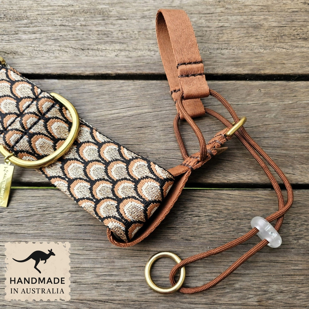 mocha mousse chocolate brown dog training head halter halti attachment