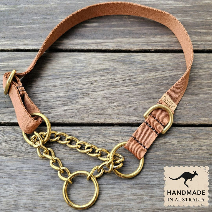 Mocha Mousse Adventure Chain Martingale Collar