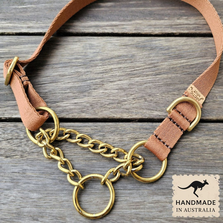 Mocha Mousse Adventure Chain Martingale Collar