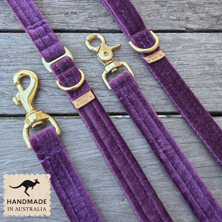 Midnight Plum Luxury Velvet Harness