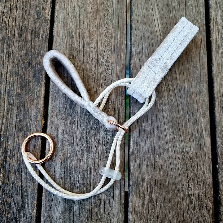 Champagne Velvet Head Halter Attachment (sample)