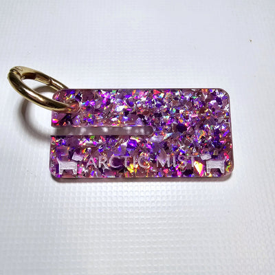 Purple Glitter Poo Bag Carrier