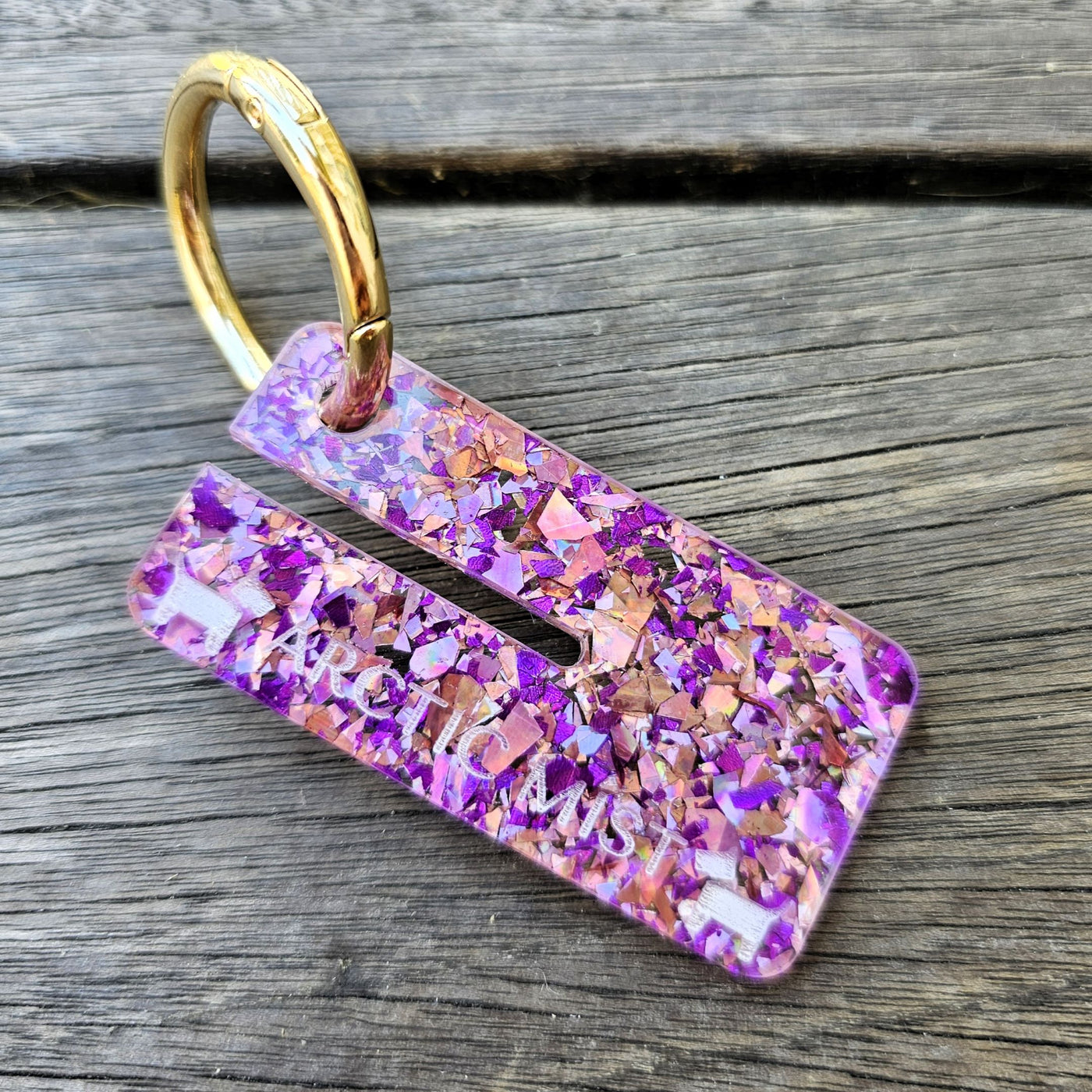 Purple Glitter Poo Bag Carrier