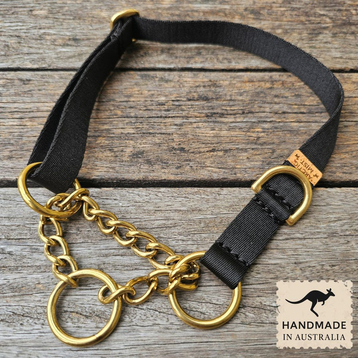Noir Adventure Chain Martingale Collar