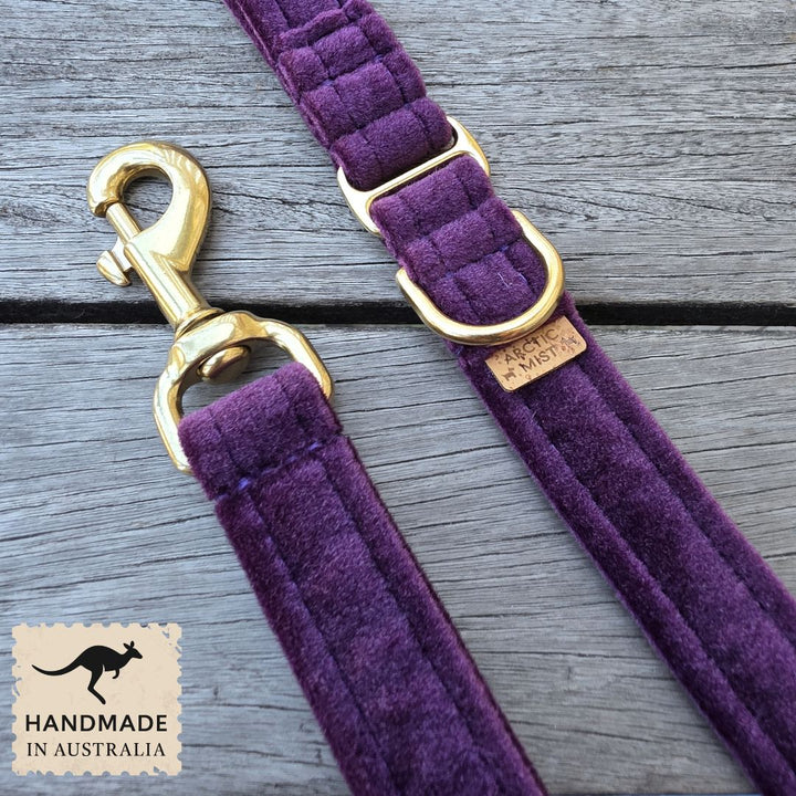 Midnight Plum Luxury Velvet Lead