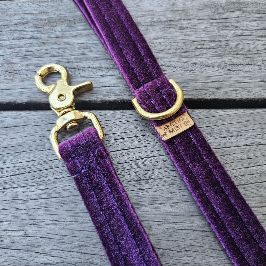 Midnight Plum Luxury Velvet Lead