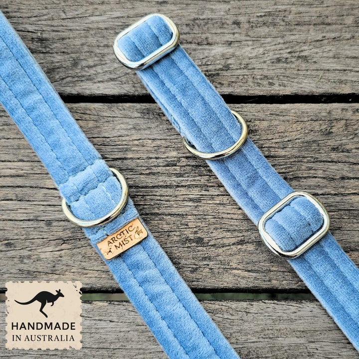 Storm Blue Luxury Velvet Slip Halter