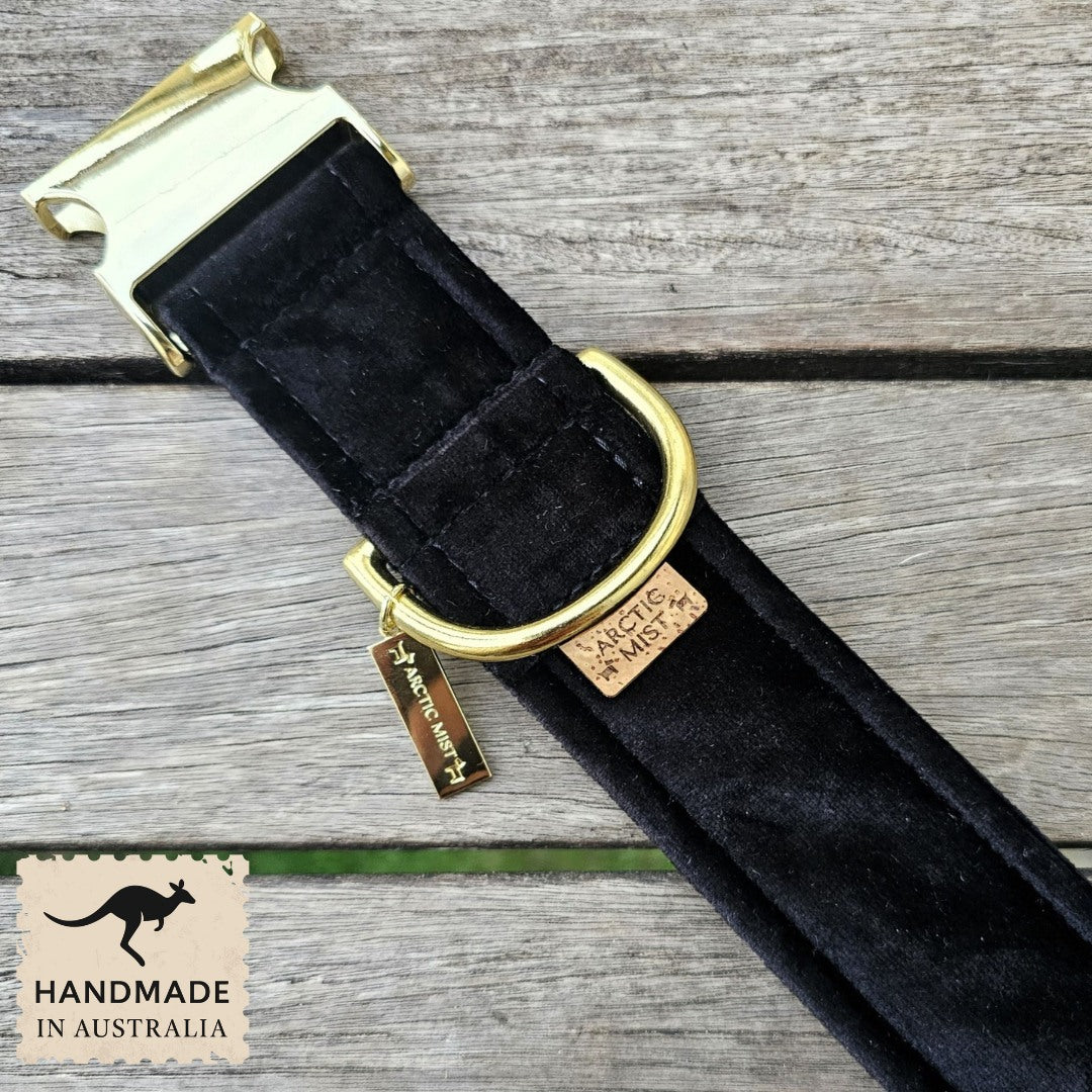 Black Luxury Velvet Buckle Collar