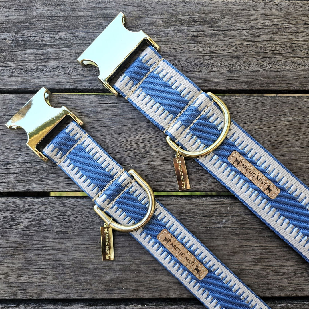 Storm Blue St Tropez Buckle Collar (Sample)