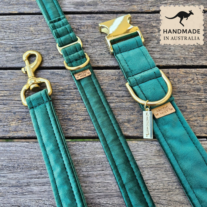 Forest Green Luxury Velvet Harness