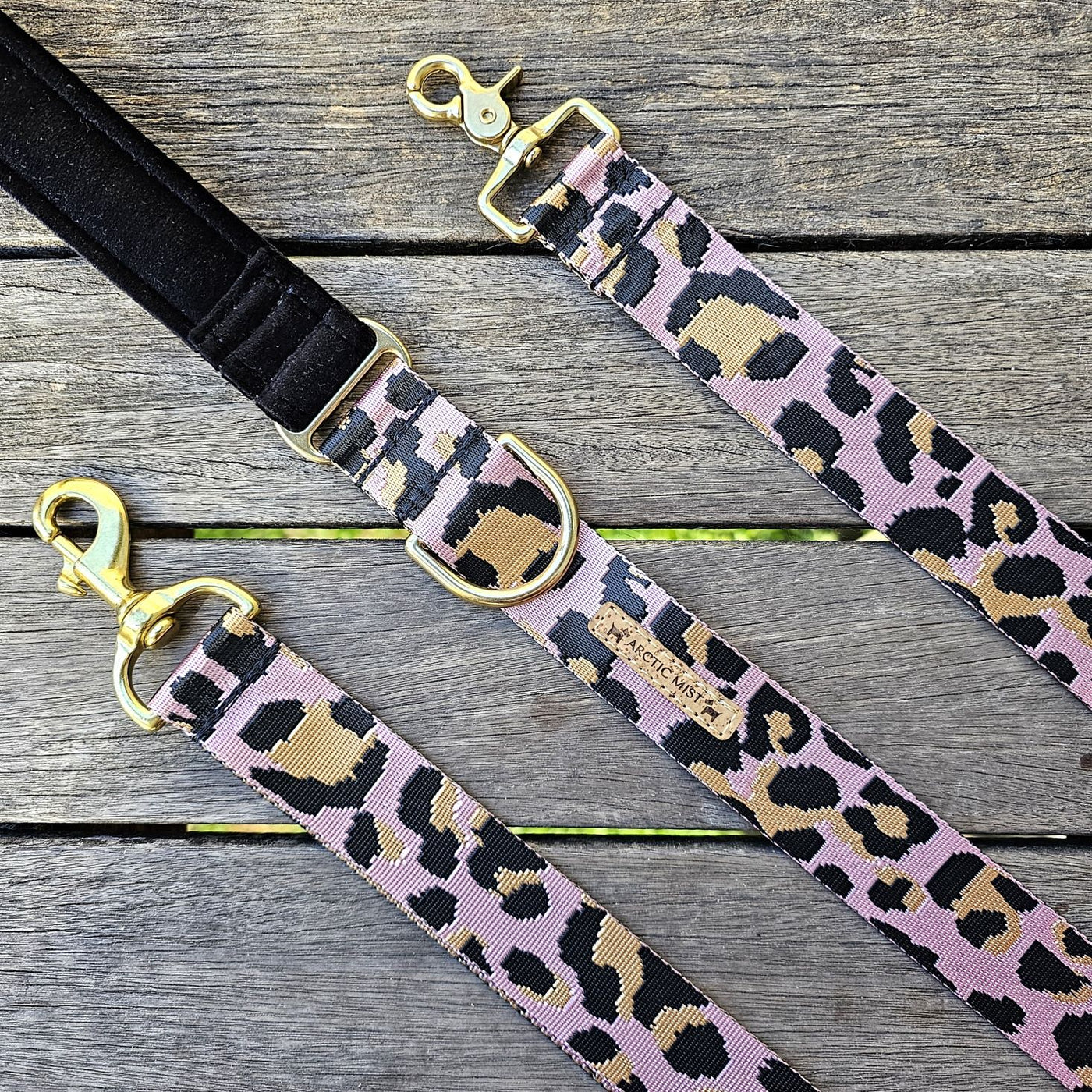 Blush Leopard Statement Lead