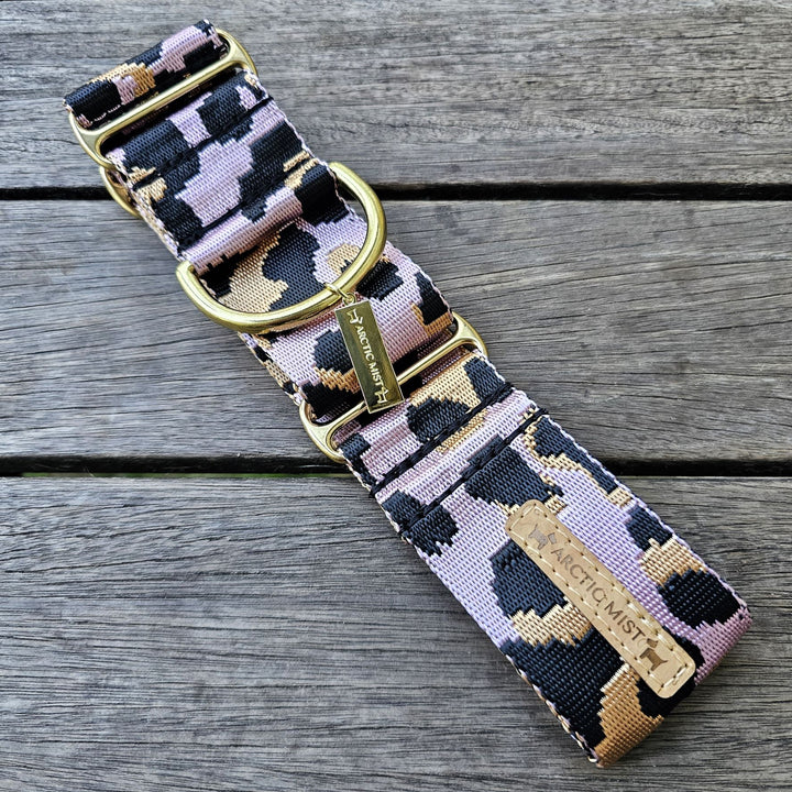 Blush Leopard Martingale Collar