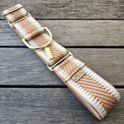 Caramel Latte St Tropez Martingale dog Collar