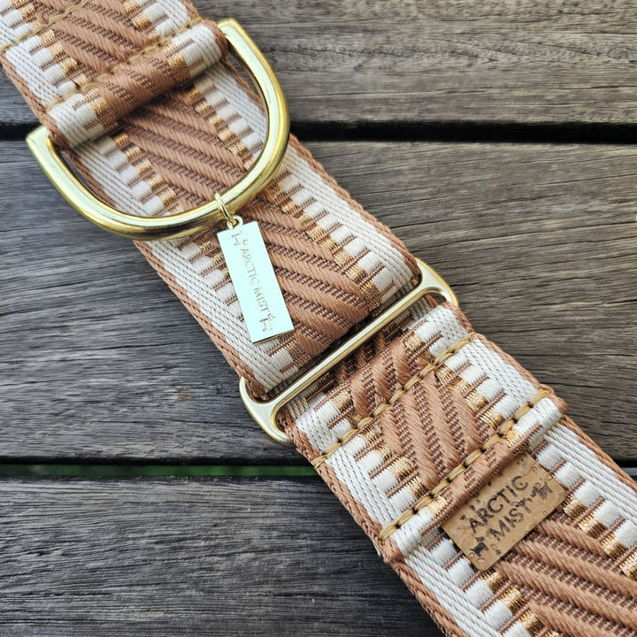 Caramel Latte St Tropez Martingale dog Collar