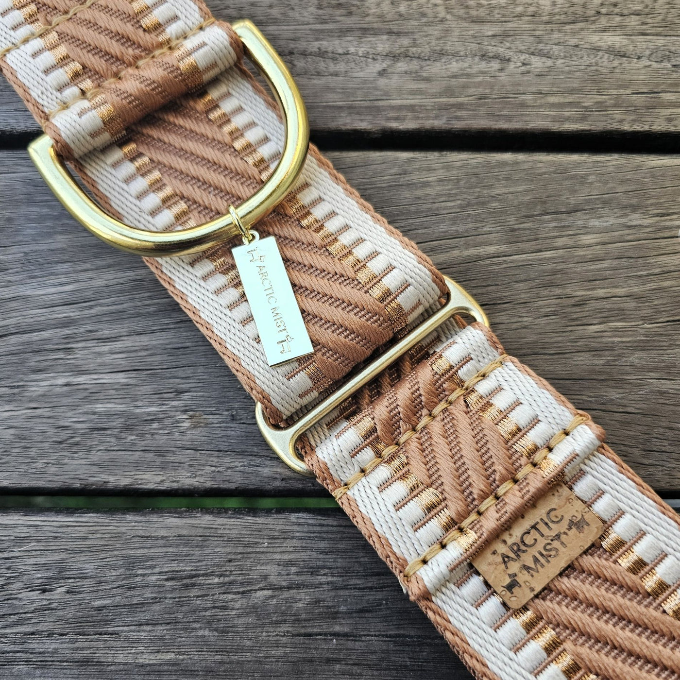 Caramel Latte St Tropez Martingale dog Collar