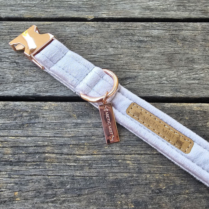 Pale Lavender Luxury Velvet Buckle Collar
