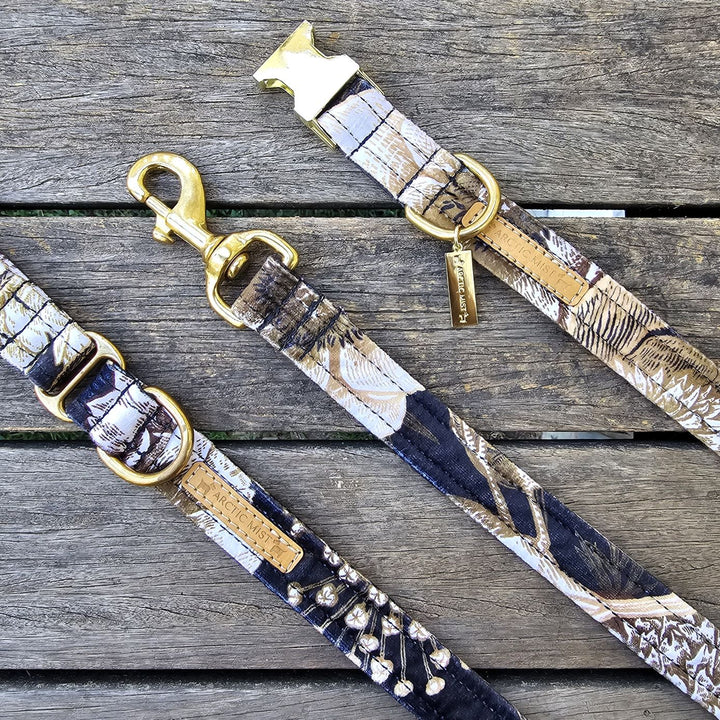 Golden Bloom Printed Velvet Lead