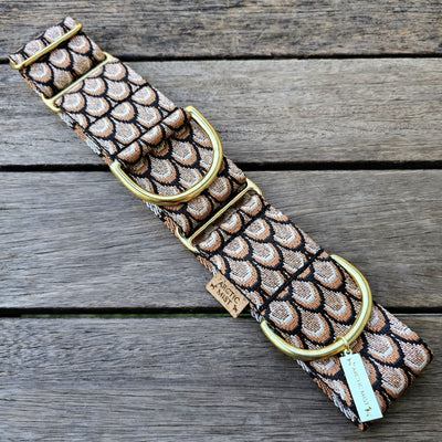 mocha mousse chocolate brown dog martingale collar slip collar