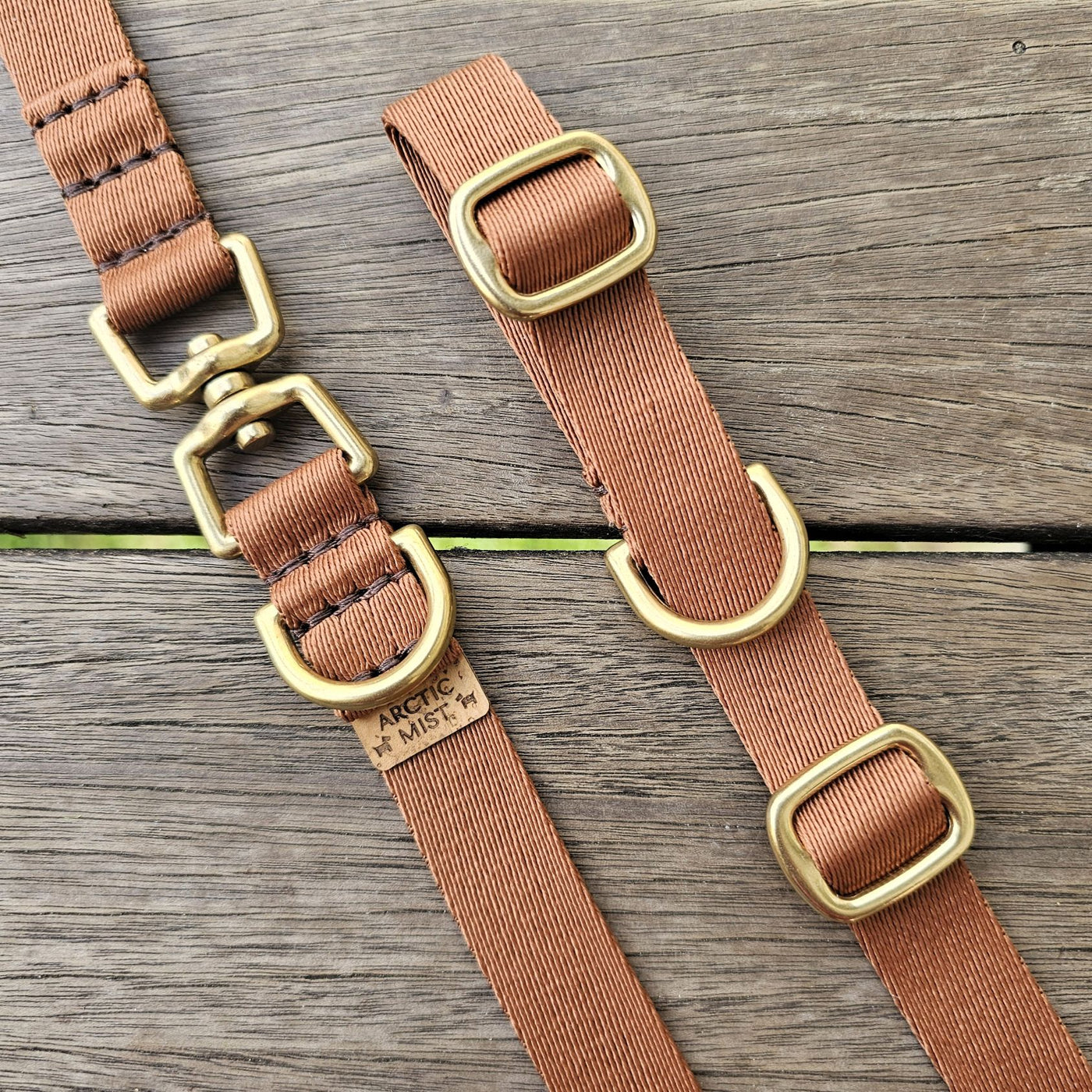 mocha mousse chocolate brown dog training head halter slip lead