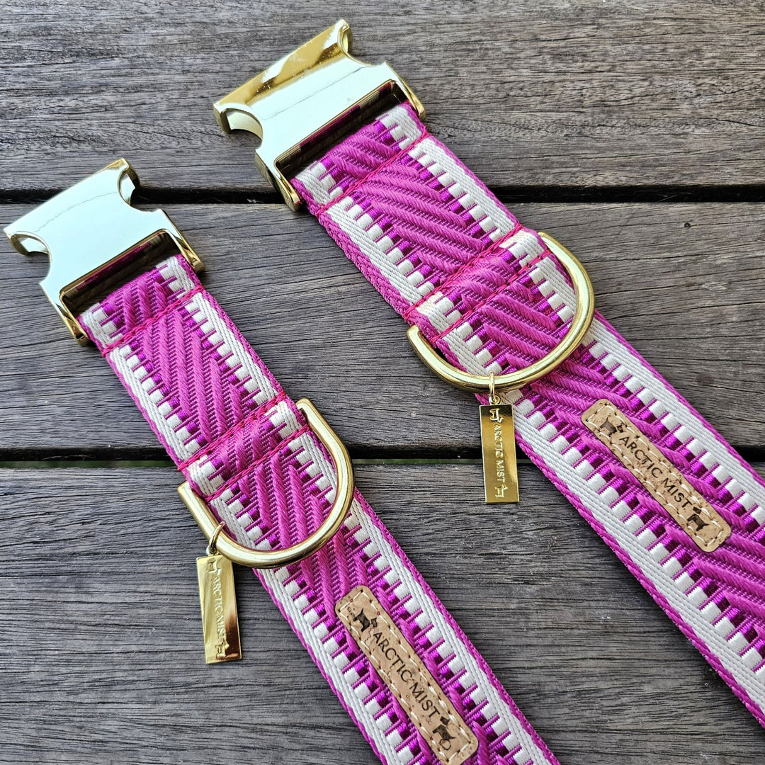 Hot Pink St Tropez Buckle Collar (Sample)