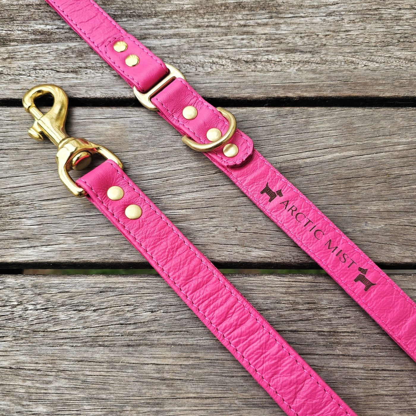 Hot Pink Luxury Kangaroo Leather Lead