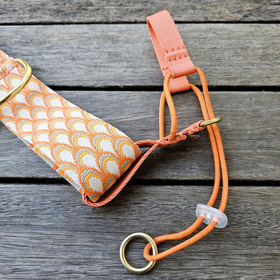 tangerine sunset orange dog head halter attachment halti training halter