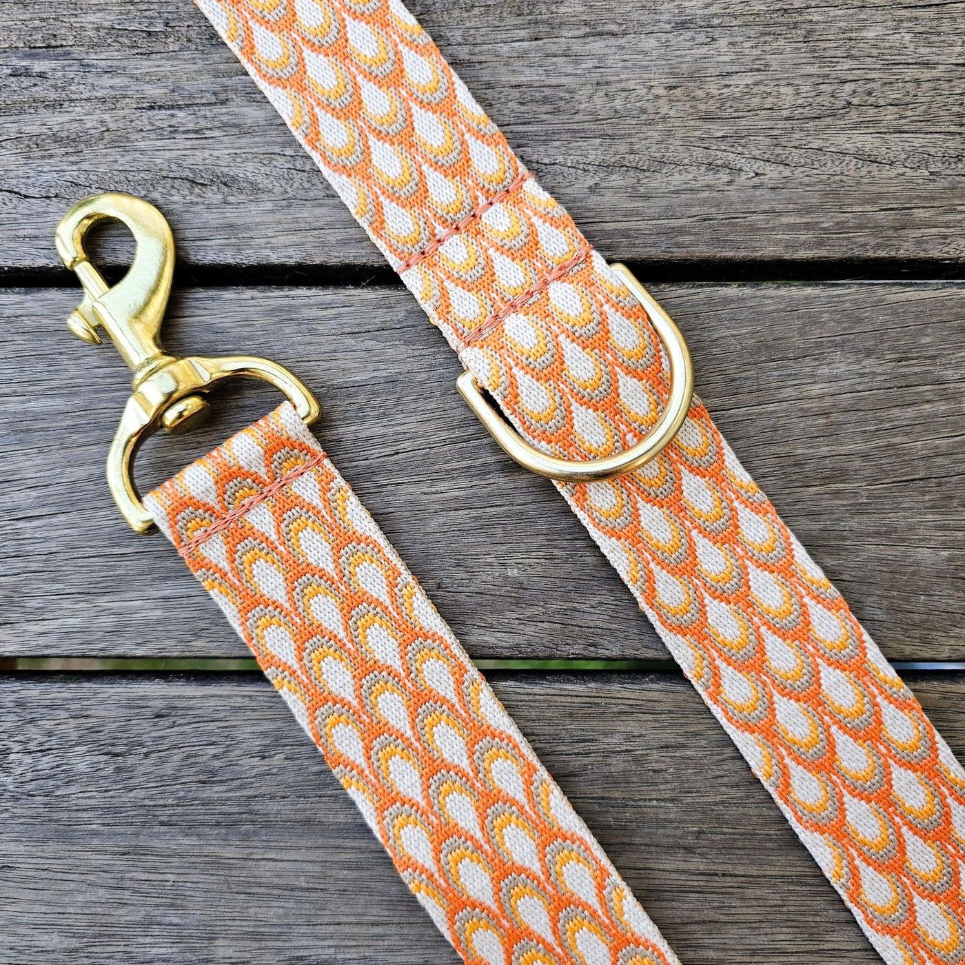 tangerine sunset orange dog statement lead leash monte carlo