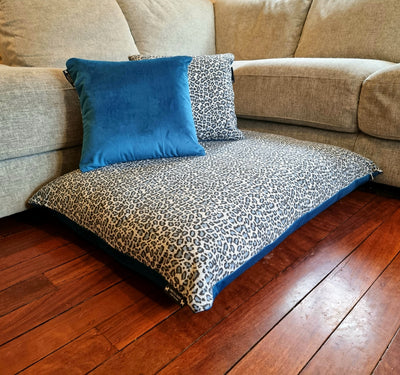 Jungle Leopard Velvet Bed- Medium