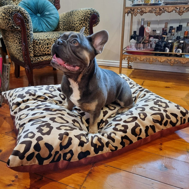 Luxe Leopard Velvet Bed