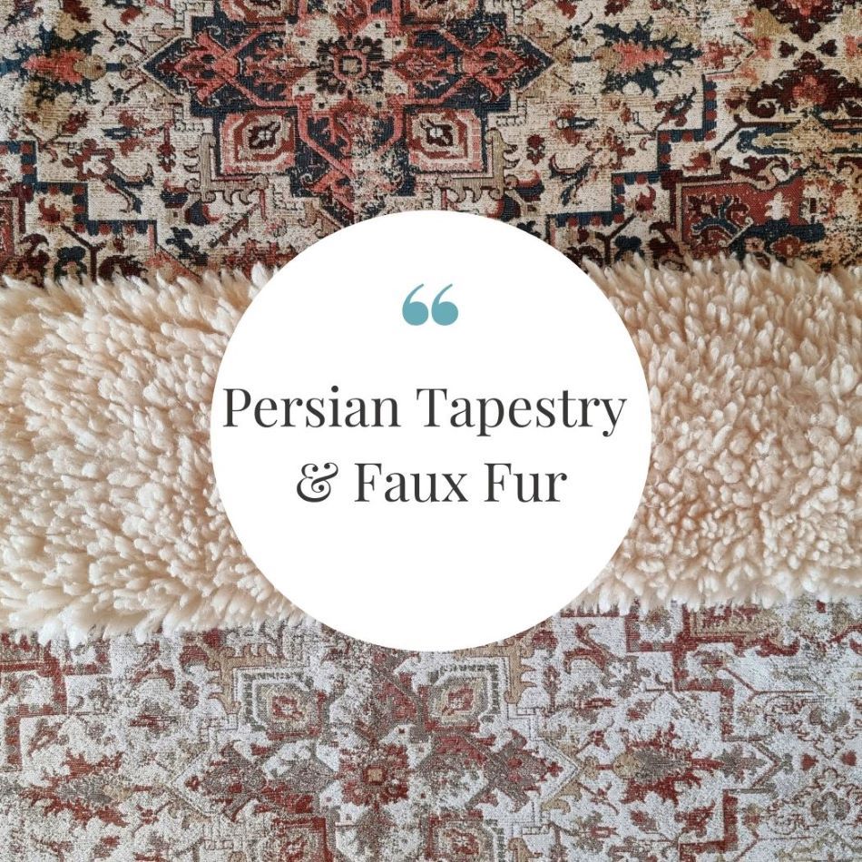 Persian Tapestry & Faux Fur Bed
